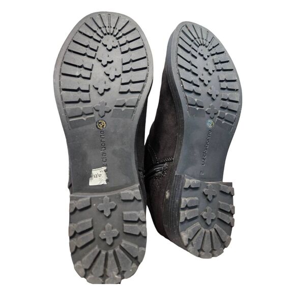 Liz Claiborne Jonsea Boots SZ 8.5 Ankle Boot Black - Picture 6 of 10